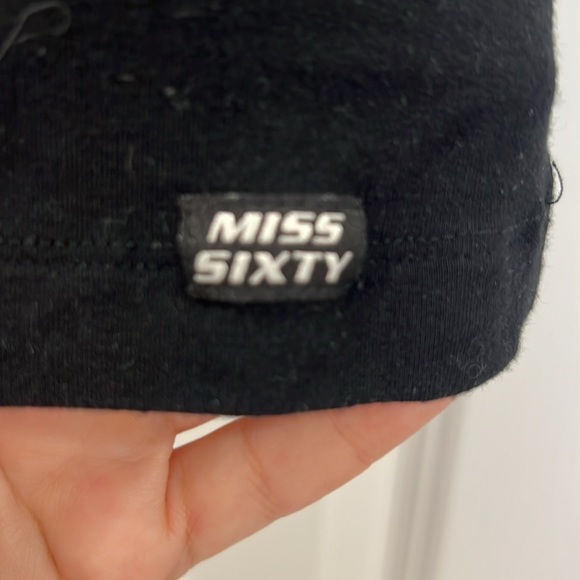 RARE Miss Sixty Luxury Rhinestone Beetle Tank - Picture 4 of 5